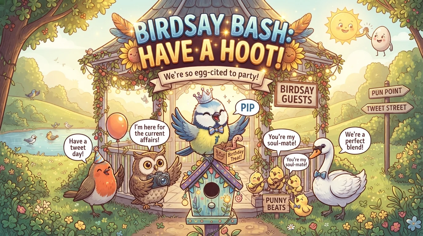 bird birthday puns