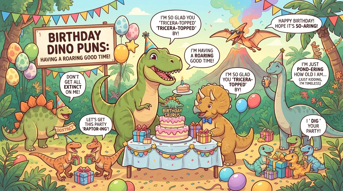 birthday dinosaur puns