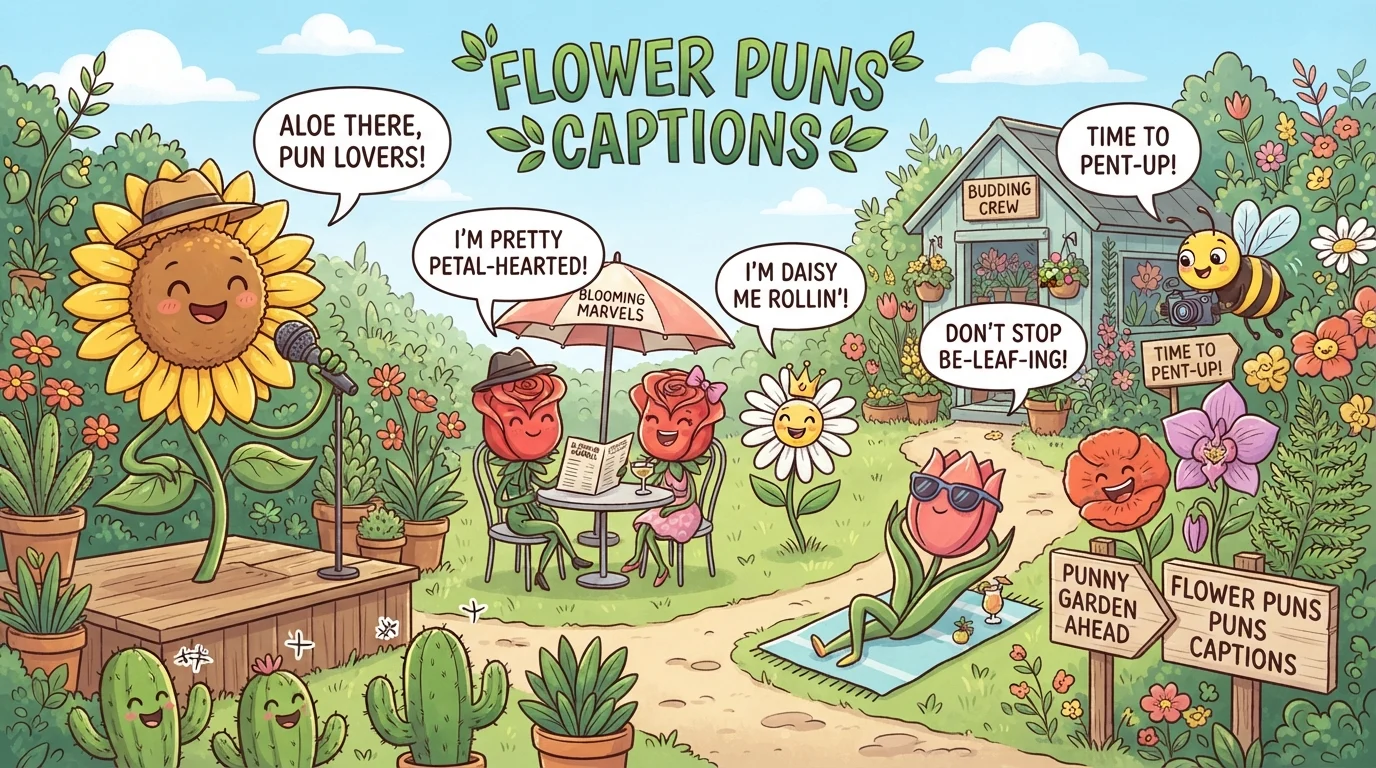 flower puns captions
