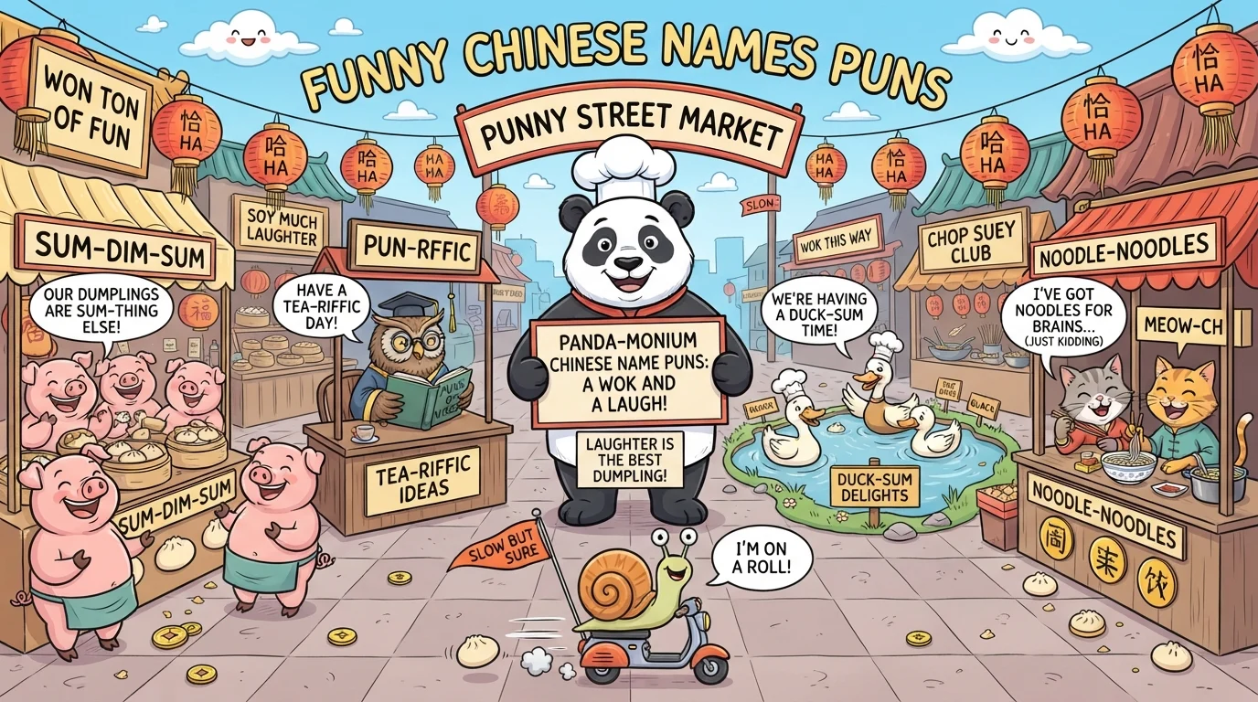 funny chinese names puns