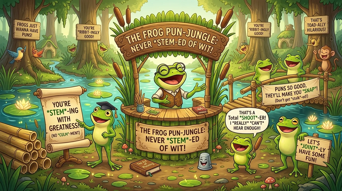 funny frog puns