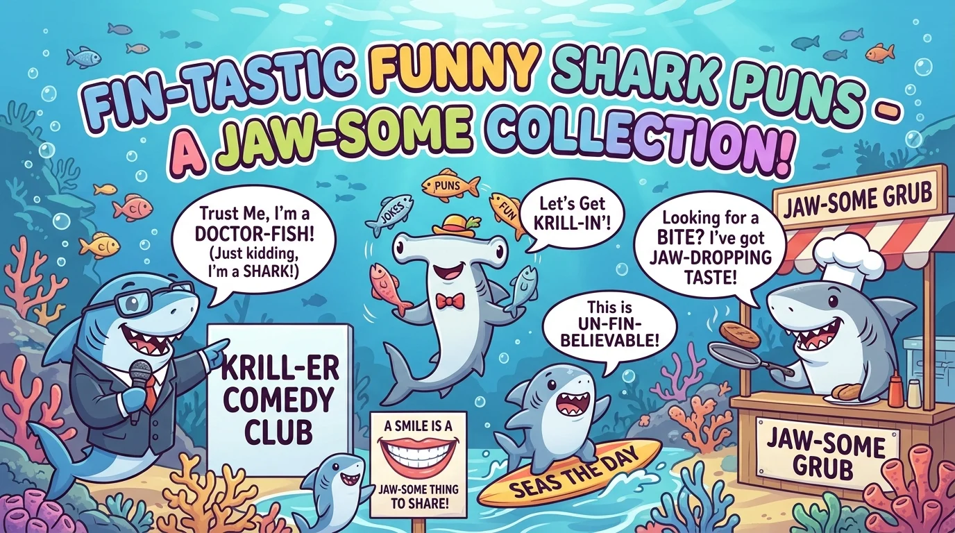 funny shark puns