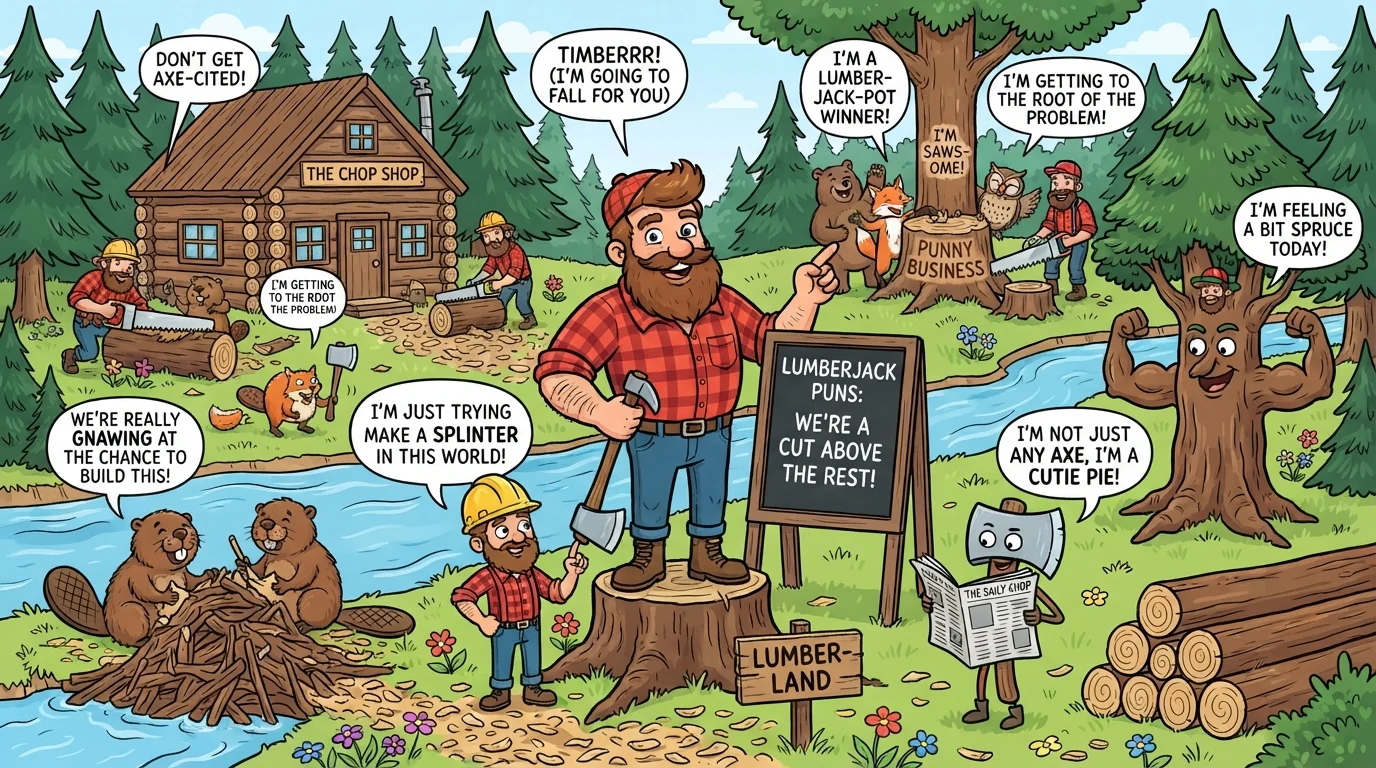 lumberjack puns