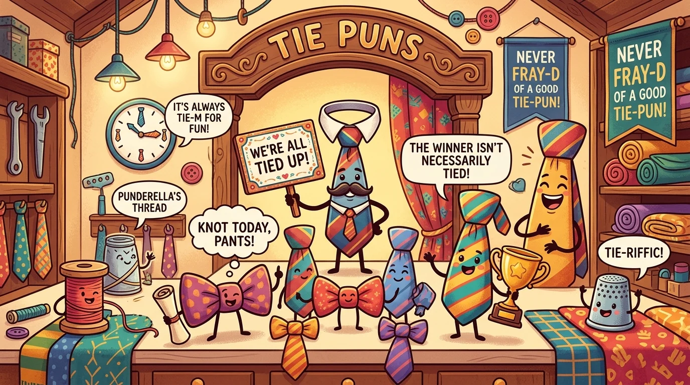 tie puns